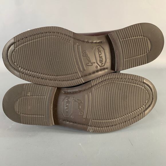 BRUNELLO CUCINELLI Size 8 Burgundy Leather Derby Lace-Up Shoes - Picture 6 of 10